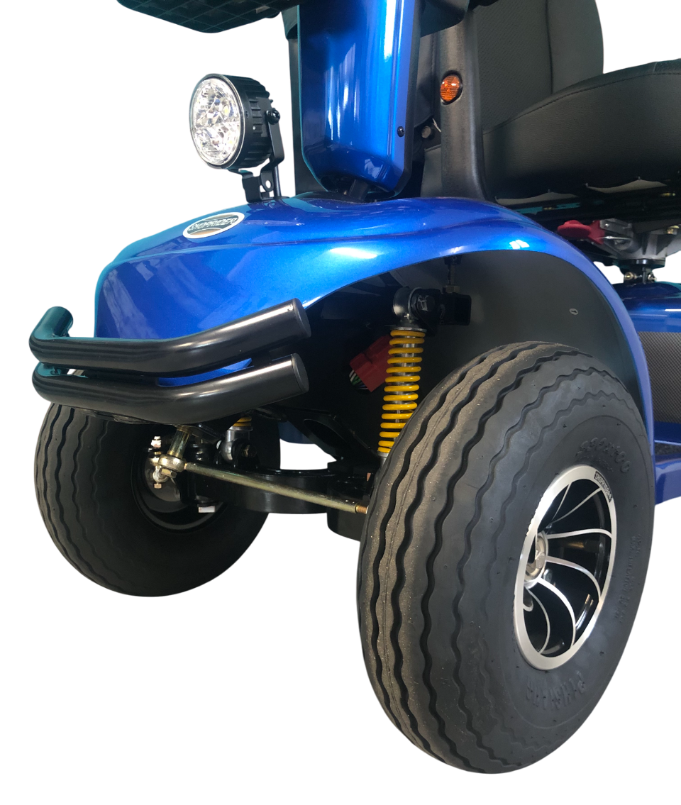 SHOPRIDER™ | ALLROUNDER - XTRAS Sun Canopy Deluxe - 4Wheel - Colour Blue - Outdoor Mobility Scooter