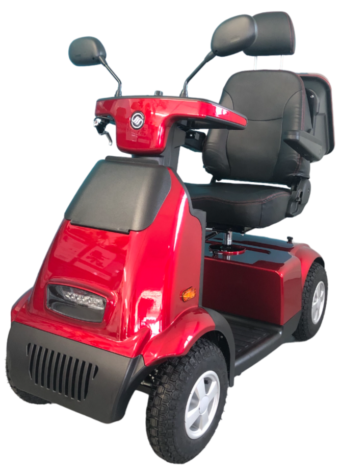 AFIKIM™ | Afiscooter C4 - 4Wheel - Colour Red - Outdoor Mobility Scooter