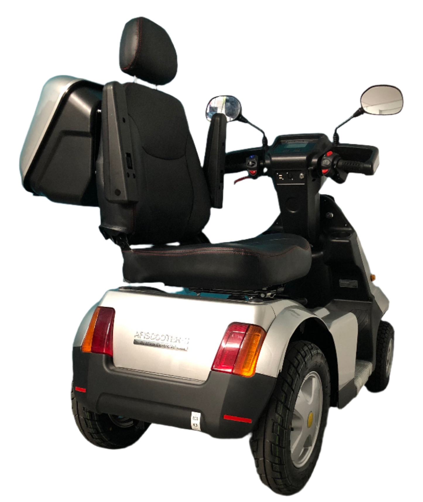 AFIKIM™ | Afiscooter S4 - 4Wheel - Colour Silver - Outdoor Mobility Scooter