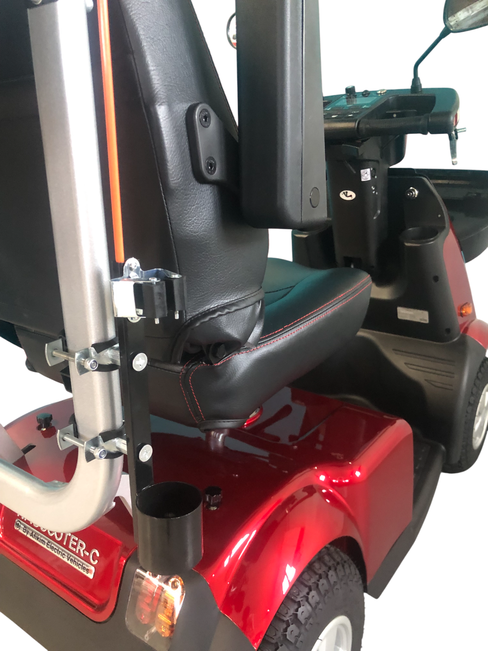 AFIKIM™ | Afiscooter C4 - Hard Top Canopy - 4Wheel - Colour Red - Outdoor Mobility Scooter