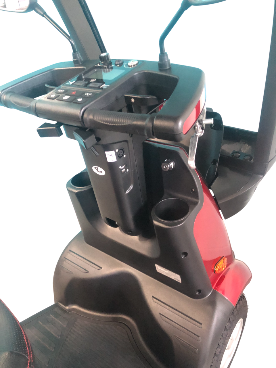 AFIKIM™ | Afiscooter C4 - Hard Top Canopy - 4Wheel - Colour Red - Outdoor Mobility Scooter