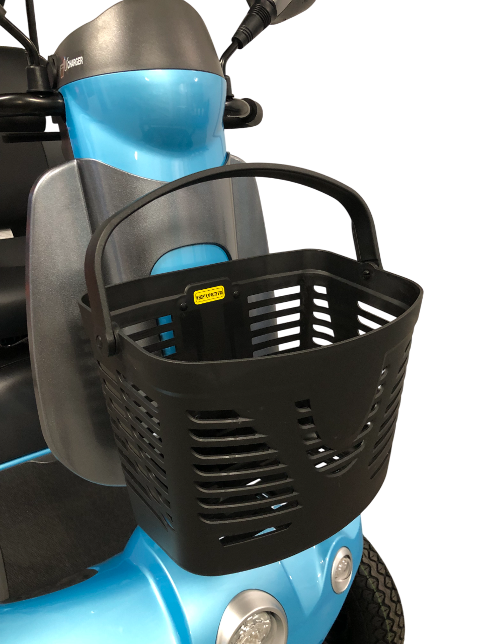 Merits™ | FENDE + With Sun Canopy Top w/ Rear Bag & Cane Holder - 4Wheel - Colour Kite Blue - Outdoor Mobility Scooter