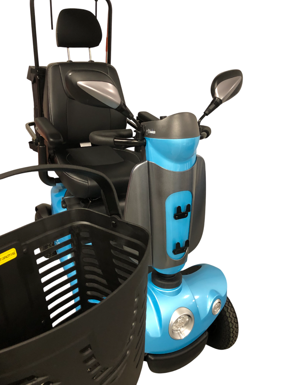 Merits™ | FENDE + With Sun Canopy Top w/ Rear Bag & Cane Holder - 4Wheel - Colour Kite Blue - Outdoor Mobility Scooter