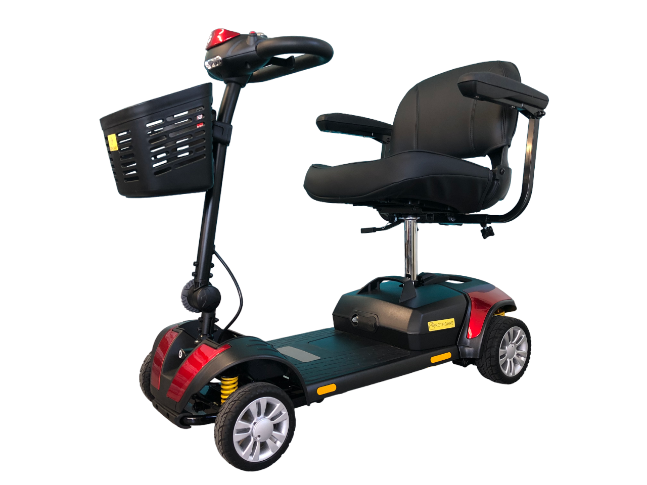 Rothcare™ | Boston - Pull Apart - Colour Gloss Red - Portable Scooter