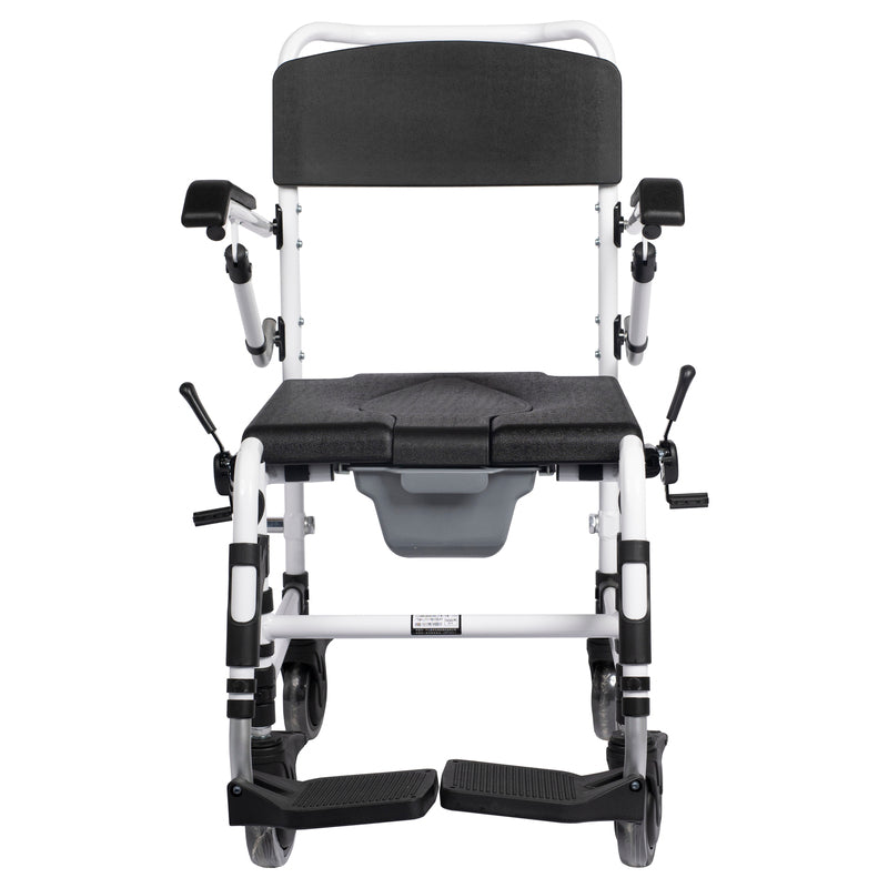 Standard Attendant / Self Propelled Commode Chair | Heavy Duty Self-Propelled Commode Chair