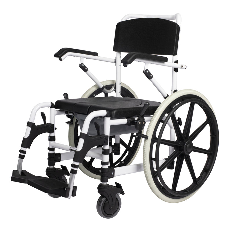 Standard Attendant / Self Propelled Commode Chair | Heavy Duty Self-Propelled Commode Chair