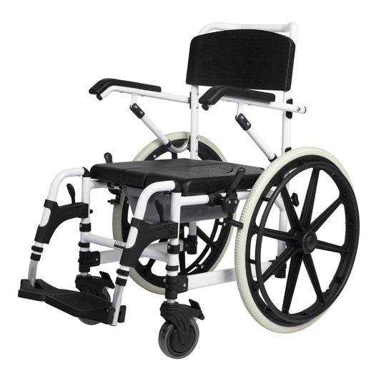 Standard Attendant / Self Propelled Commode Chair | Heavy Duty Self-Propelled Commode Chair