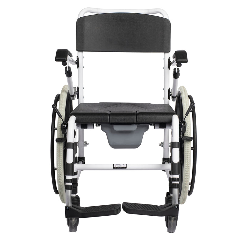Standard Attendant / Self Propelled Commode Chair | Heavy Duty Self-Propelled Commode Chair
