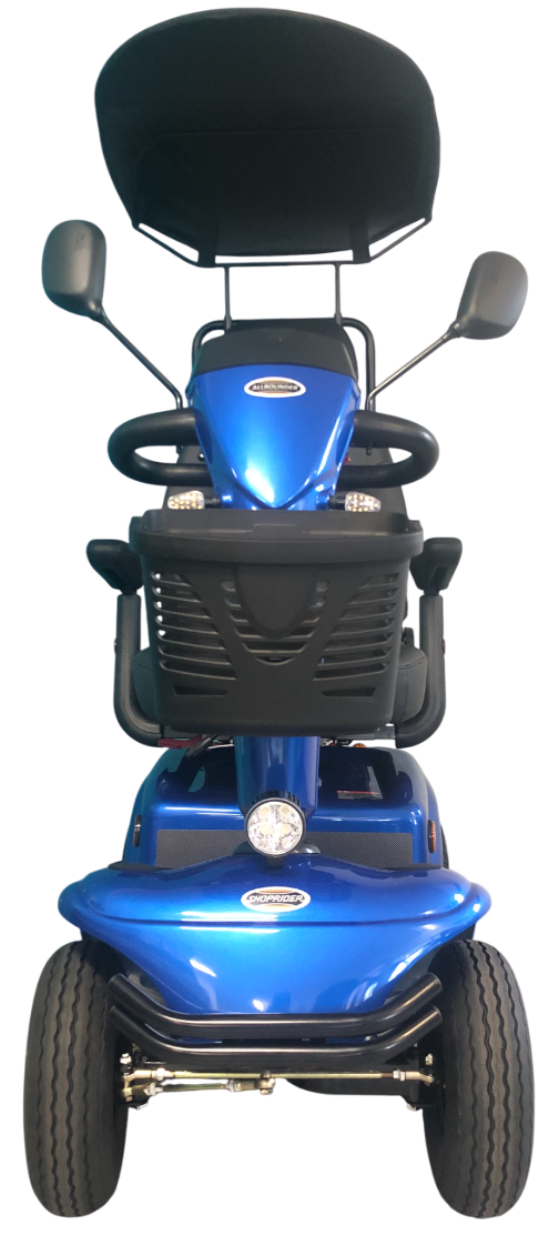 SHOPRIDER™ | ALLROUNDER - XTRAS Sun Canopy Deluxe  - 4Wheel - Colour Blue - Outdoor Mobility Scooter