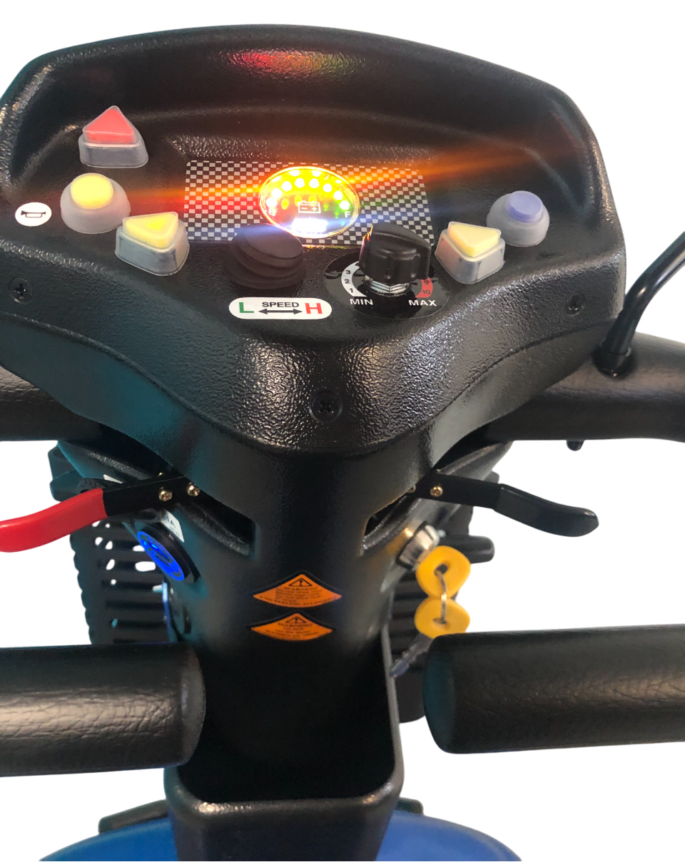 SHOPRIDER™ | ALLROUNDER - XTRAS Sun Canopy Deluxe  - 4Wheel - Colour Blue - Outdoor Mobility Scooter