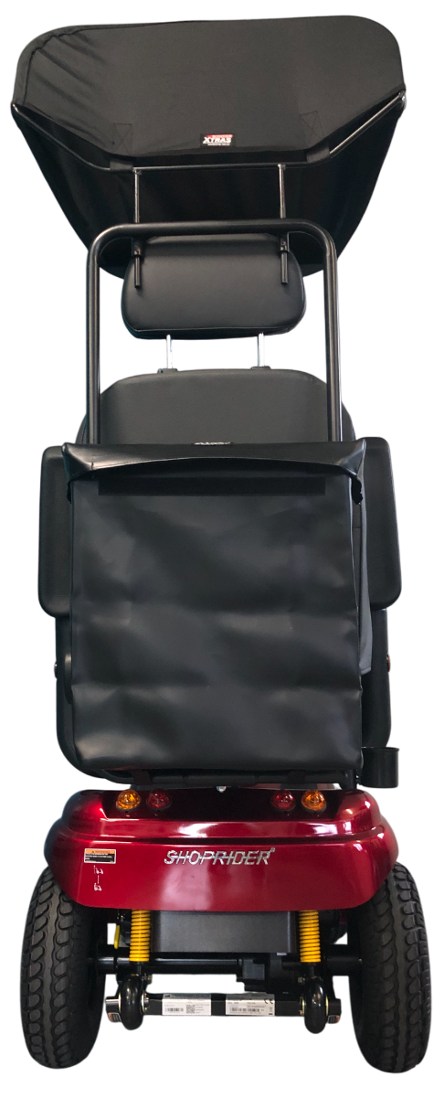 SHOPRIDER™ | ALLROUNDER - XTRAS Sun Canopy Deluxe  - 4Wheel - Colour Red - Outdoor Mobility Scooter