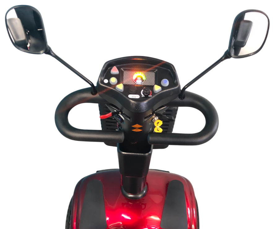 SHOPRIDER™ | ALLROUNDER - XTRAS Sun Canopy Deluxe  - 4Wheel - Colour Red - Outdoor Mobility Scooter