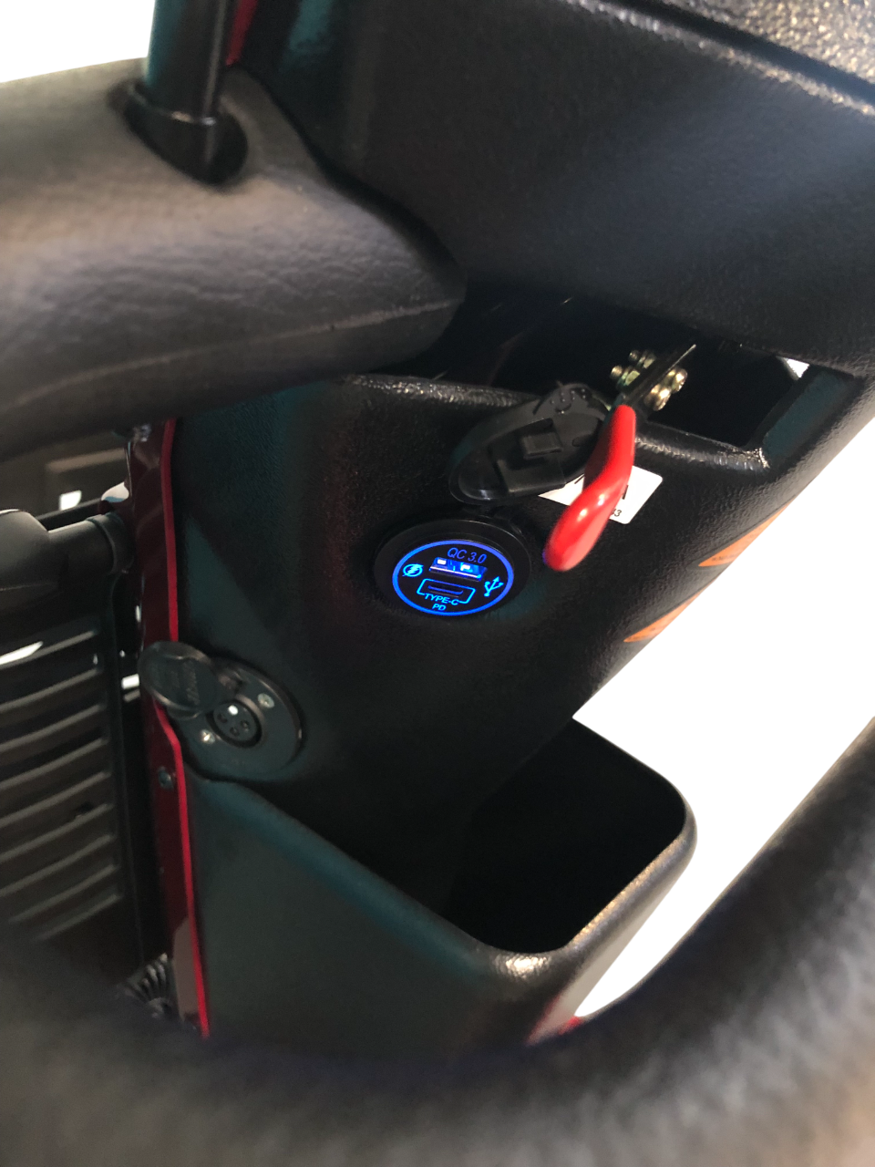 SHOPRIDER™ | ALLROUNDER - XTRAS Sun Canopy Deluxe  - 4Wheel - Colour Red - Outdoor Mobility Scooter