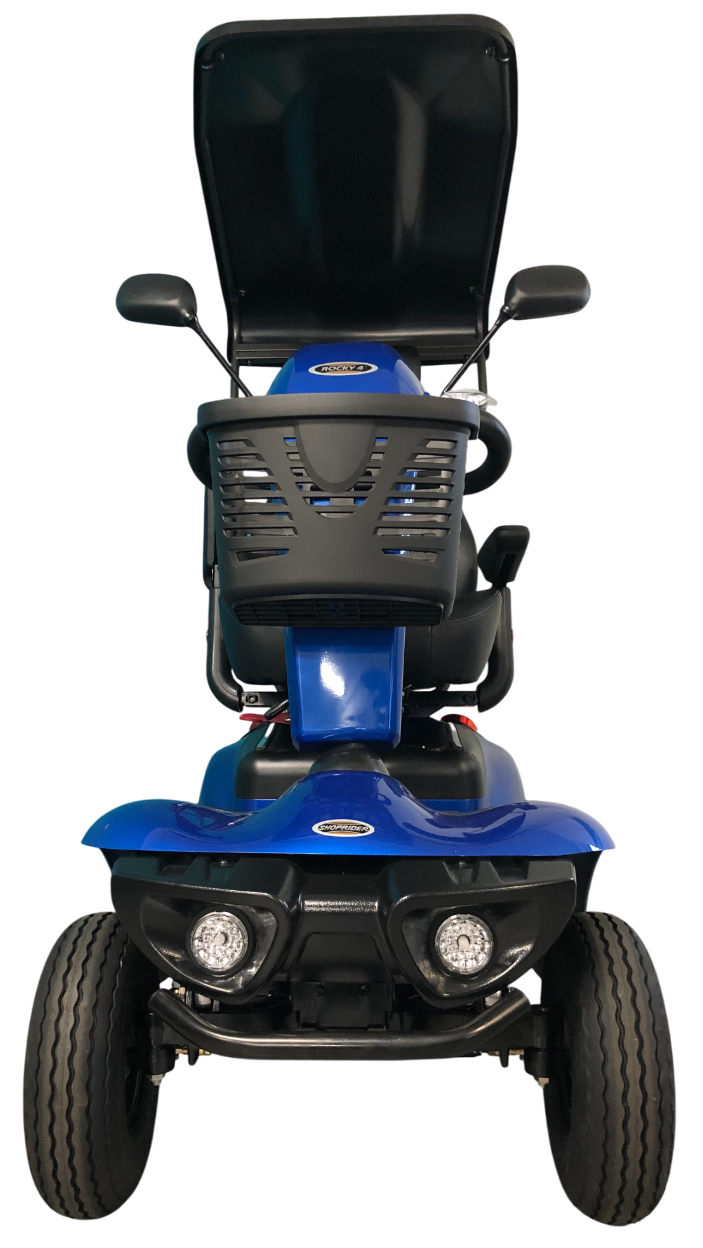 SHOPRIDER™ | ROCKY 4 - XTRAS Hard Top Sun Canopy - 4Wheel - Colour Blue - Outdoor Mobility Scooter