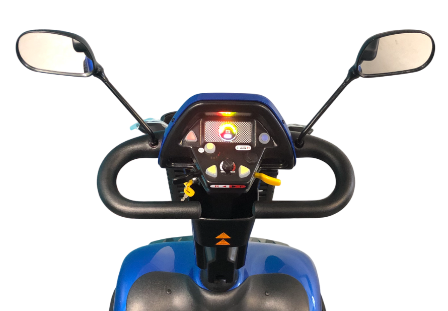 SHOPRIDER™ | ROCKY 4 - XTRAS Hard Top Sun Canopy - 4Wheel - Colour Blue - Outdoor Mobility Scooter