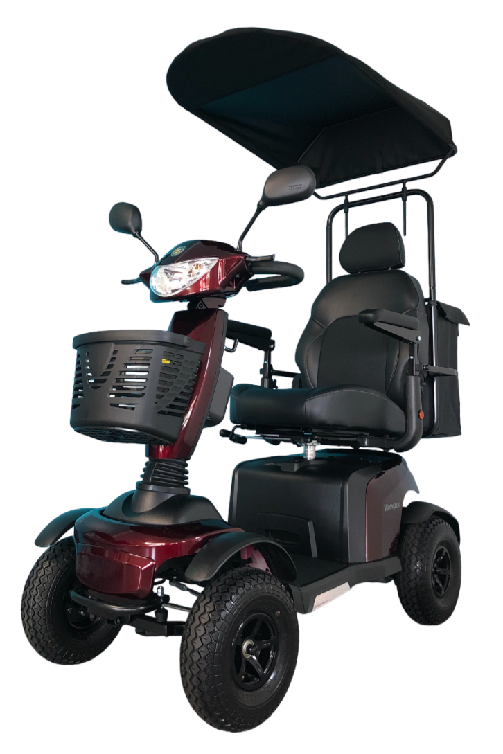 Wrangler_With_Sun_Canopy_Top_Rear_Bag_Cane_Holder_4Wheel_Colour_Persian_Blue_Outdoor_Mobility_Scooter