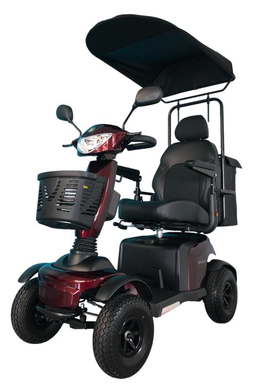 Wrangler_With_Sun_Canopy_Top_Rear_Bag_Cane_Holder_4Wheel_Colour_Persian_Blue_Outdoor_Mobility_Scooter