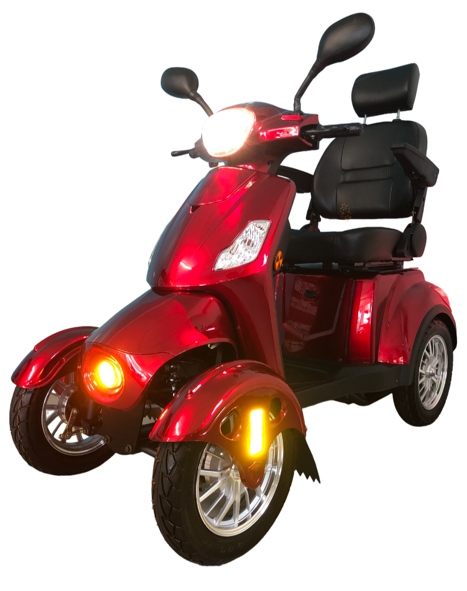 REEF™ | Goliath - 4Wheel Mobility Scooter - Gloss Red - Outdoor Mobility Scooter