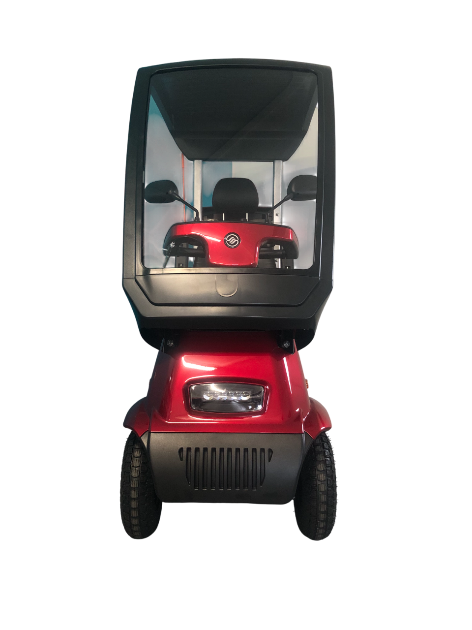 AFIKIM™ | Afiscooter C4 - Hard Top Canopy - 4Wheel - Colour Red - Outdoor Mobility Scooter