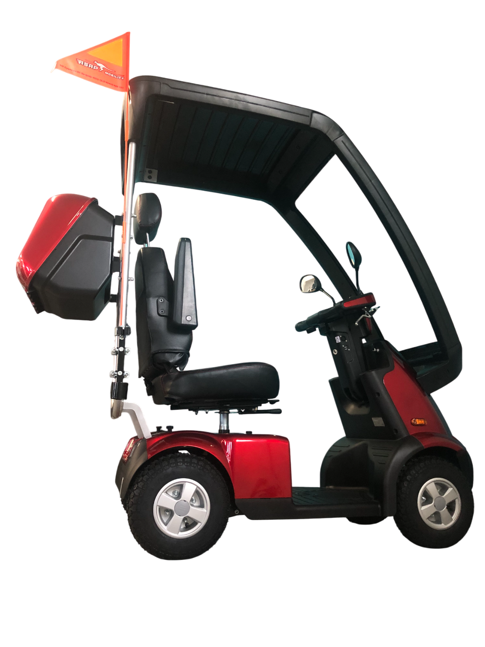 AFIKIM™ | Afiscooter C4 - Hard Top Canopy - 4Wheel - Colour Red - Outdoor Mobility Scooter