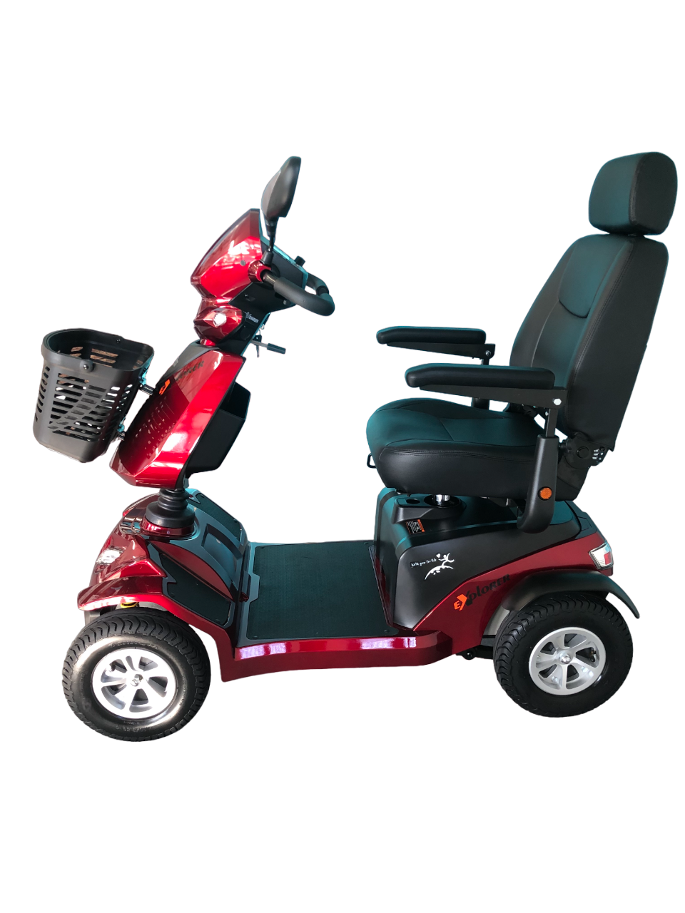 Merits™ | Explorer - 4Wheel - Colour Bright Red - Outdoor Mobility Scooter