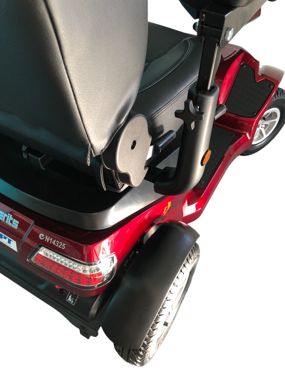 Merits™ | Explorer - 4Wheel - Colour Bright Red - Outdoor Mobility Scooter