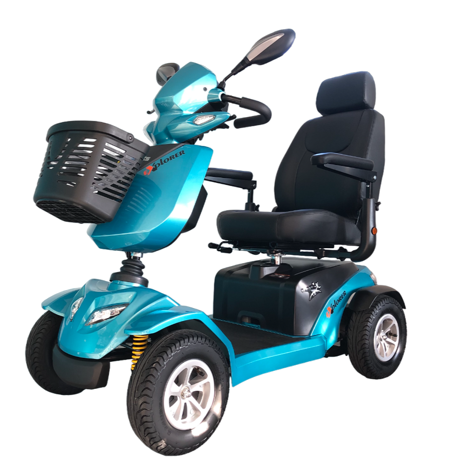 Merits™ | Explorer - 4Wheel - Colour Turquoise - Outdoor Mobility Scooter