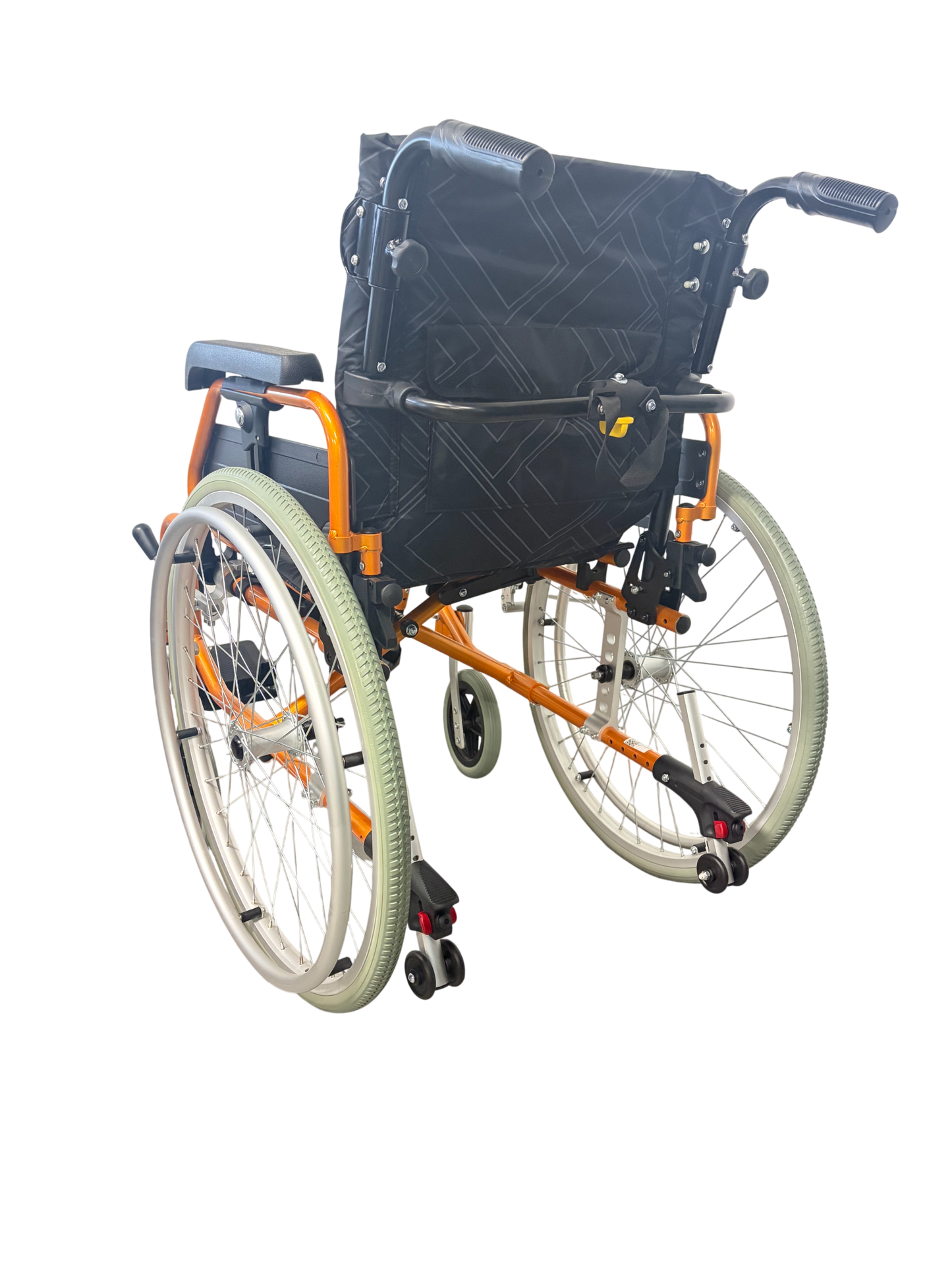 46cm Wheelchair - GOLD|  Removable Arm Rest - Quick Release Wheels - Swing Away Foot Rest